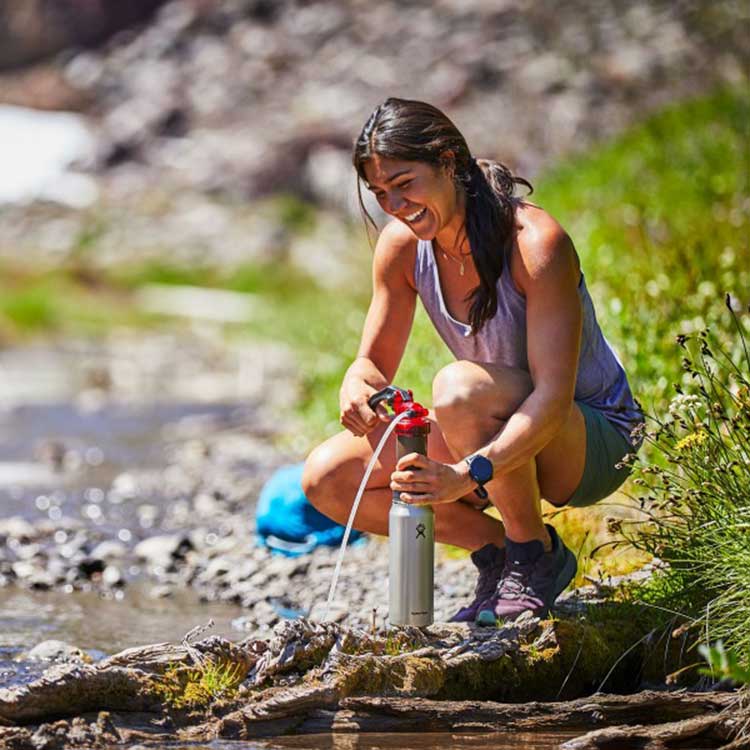 Hydro Flask 32 oz Wide Mouth Bottle with Flex Cap - Lightweight Trail Series - Image 2